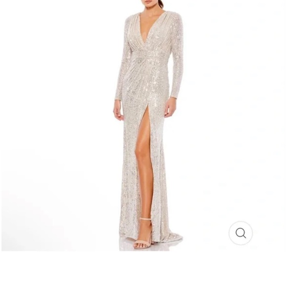 Ieena by Mac Duggal Sequin Gown - Picture 4 of 9